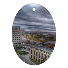 Ohio Supreme Court View Ornament (oval) by Riverwoman