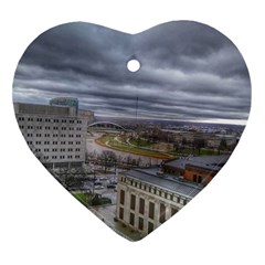 Ohio Supreme Court View Ornament (heart) by Riverwoman