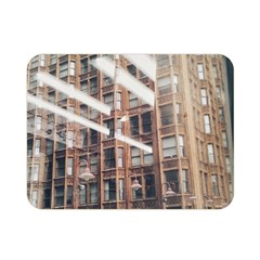 Chicago L Morning Commute Double Sided Flano Blanket (mini)  by Riverwoman