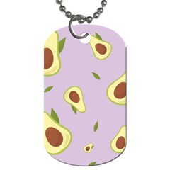 Avocado Green With Pastel Violet Background2 Avocado Pastel Light Violet Dog Tag (one Side) by genx
