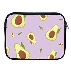 Avocado Green With Pastel Violet Background2 Avocado Pastel Light Violet Apple Ipad 2/3/4 Zipper Cases by genx