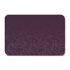 Organic Olive Leaves Pattern Hand Drawn Purple Red Wine Plate Mats by genx