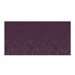 Organic Olive Leaves Pattern Hand Drawn Purple Red Wine Satin Wrap by genx