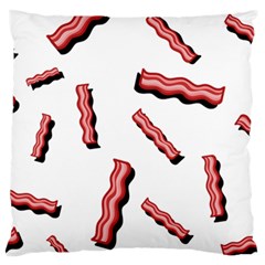 Funny Bacon Slices Pattern Infidel Red Meat Standard Flano Cushion Case (two Sides) by genx