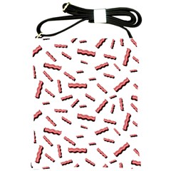 Funny Bacon Slices Pattern Infidel Red Meat Shoulder Sling Bag by genx