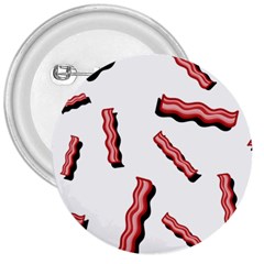 Funny Bacon Slices Pattern Infidel Red Meat 3  Button by genx