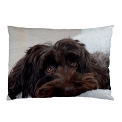 Laying In Dog Bed Pillow Case by pauchesstore