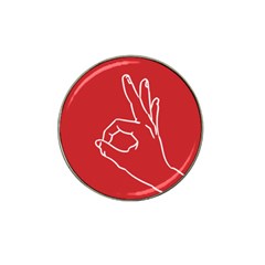 A-ok Perfect Handsign Maga Pro-trump Patriot On Pink Background Hat Clip Ball Marker (10 Pack) by snek