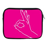 A-Ok Perfect handsign MAGA Pro-Trump Patriot on pink background Apple iPad 2/3/4 Zipper Cases Front