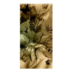 Wonderful Floral Design With Butterflies Shower Curtain 36  X 72  (stall) 