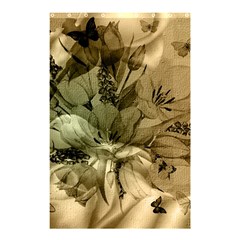 Wonderful Floral Design With Butterflies Shower Curtain 48  X 72  (small)  by FantasyWorld7