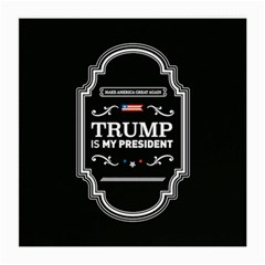 Trump Is My President Maga Label Beer Style Vintage Medium Glasses Cloth (2-side) by snek