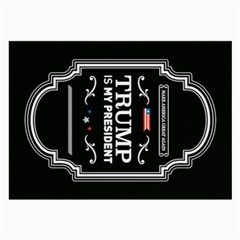 Trump Is My President Maga Label Beer Style Vintage Large Glasses Cloth by snek