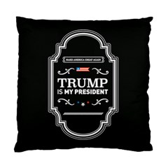 Trump Is My President Maga Label Beer Style Vintage Standard Cushion Case (two Sides) by snek