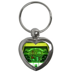 Dublin Scioto Irish Window Key Chains (heart)  by Riverwoman