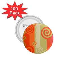 Ring Kringel Background Abstract Red 1 75  Buttons (100 Pack)  by Mariart