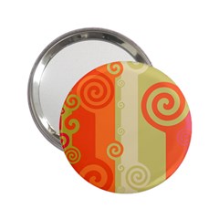 Ring Kringel Background Abstract Red 2 25  Handbag Mirrors