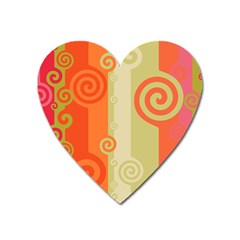 Ring Kringel Background Abstract Red Heart Magnet