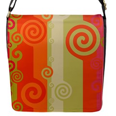 Ring Kringel Background Abstract Red Flap Closure Messenger Bag (s) by Mariart