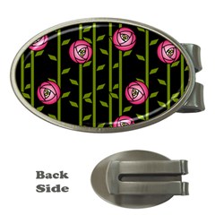 Abstract Rose Garden Money Clips (oval)  by Alisyart