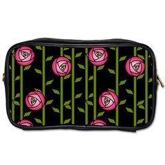 Abstract Rose Garden Toiletries Bag (two Sides)