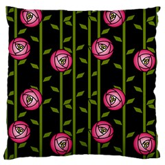 Abstract Rose Garden Large Cushion Case (two Sides)