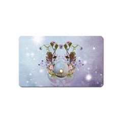 Easter Egg With Flowers Magnet (name Card) by FantasyWorld7