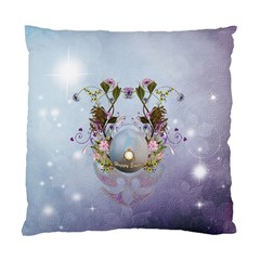 Easter Egg With Flowers Standard Cushion Case (two Sides) by FantasyWorld7