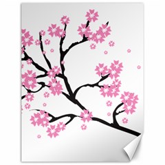 Blossoms Branch Cherry Floral Canvas 12  X 16  by Pakrebo