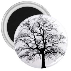 Tree Silhouette Winter Plant 3  Magnets