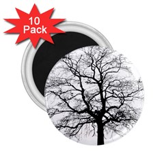 Tree Silhouette Winter Plant 2.25  Magnets (10 pack) 