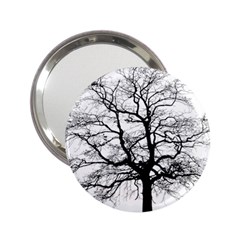 Tree Silhouette Winter Plant 2.25  Handbag Mirrors