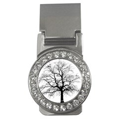 Tree Silhouette Winter Plant Money Clips (CZ) 