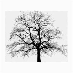 Tree Silhouette Winter Plant Small Glasses Cloth (2-Side)