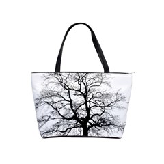 Tree Silhouette Winter Plant Classic Shoulder Handbag