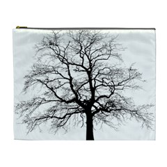 Tree Silhouette Winter Plant Cosmetic Bag (XL)