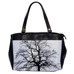 Tree Silhouette Winter Plant Oversize Office Handbag