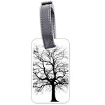 Tree Silhouette Winter Plant Luggage Tags (One Side)  Front