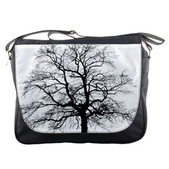 Tree Silhouette Winter Plant Messenger Bag