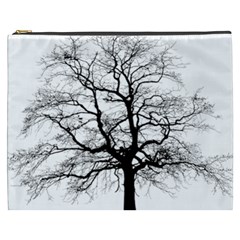 Tree Silhouette Winter Plant Cosmetic Bag (XXXL)