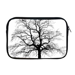 Tree Silhouette Winter Plant Apple MacBook Pro 17  Zipper Case