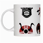 Tribal Masks African Culture Set White Mugs Left