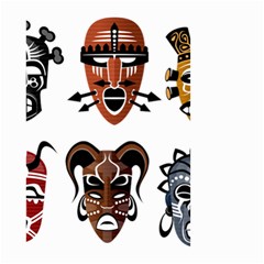 Tribal Masks African Culture Set Small Garden Flag (two Sides) by Pakrebo