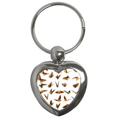 Butterfly Butterflies Insect Swarm Key Chains (Heart) 