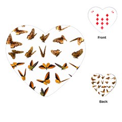 Butterfly Butterflies Insect Swarm Playing Cards (heart) by Pakrebo