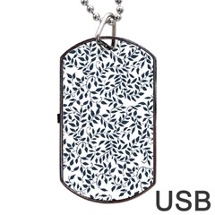 Leaves Dog Tag Usb Flash (one Side) by alllovelyideas