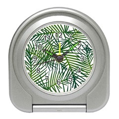 Fancy Tropical Pattern Travel Alarm Clock