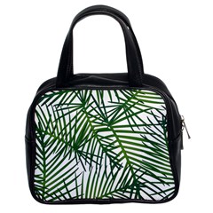 Fancy Tropical Pattern Classic Handbag (Two Sides)