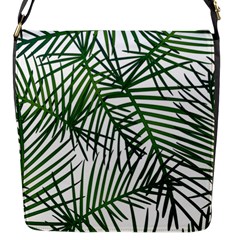 Fancy Tropical Pattern Flap Closure Messenger Bag (S)