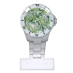 Fancy Tropical Pattern Plastic Nurses Watch